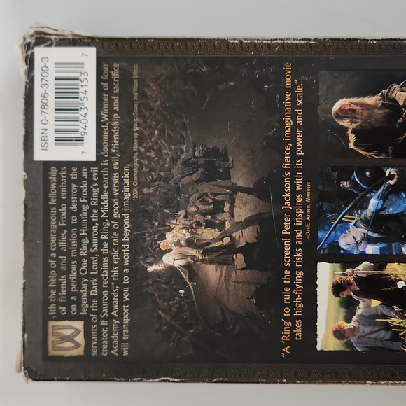LORD OF THE RINGS: THE FELLOWSHIP OF THE RING VHS - Picture 3 of 8